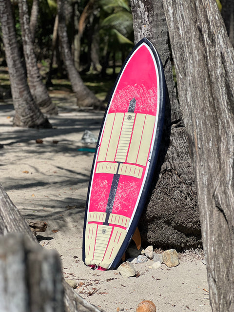 Alchimie surfboard in Santa teresa, performance twin fin